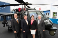 Lockheed Martin Executives Unveil Armed BLACK HAWK Helicopter at Farnborough International Airshow