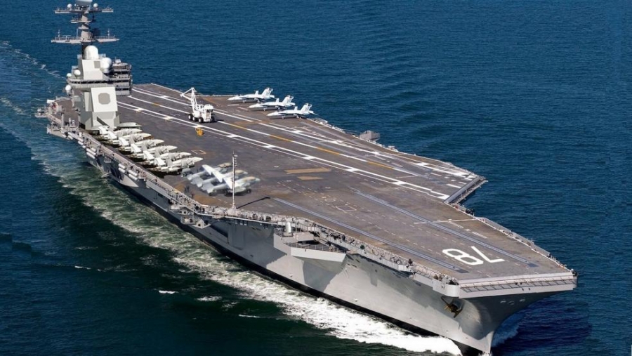 البحرية الأميركية تستعد لاستلام أغلى حاملة طائرات في ابريل القادم