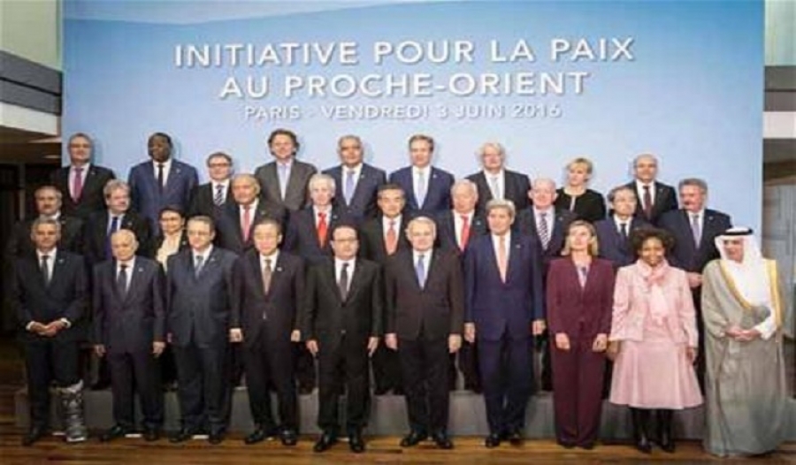اجتماع باريس يؤكد دعم حل الدولتين والجبير يعتبر مبادرة السلام العربية أساسا الحل