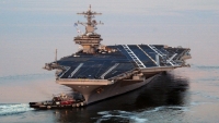جورج بوش تقود مجموعة من البحرية الأميركية بمهمة ضد داعش